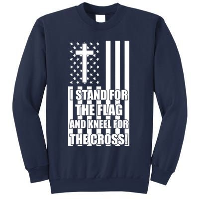 Stand For the Flag and Kneel for the Cross USA Flag Sweatshirt