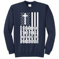 Stand For the Flag and Kneel for the Cross USA Flag Sweatshirt