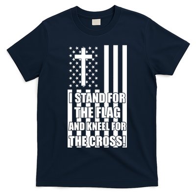 Stand For the Flag and Kneel for the Cross USA Flag T-Shirt