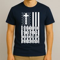 Stand For the Flag and Kneel for the Cross USA Flag T-Shirt