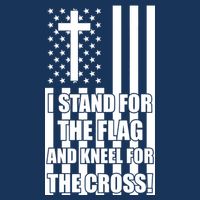 Stand For the Flag and Kneel for the Cross USA Flag 16 in Basic Backpack
