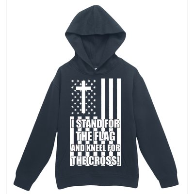 Stand For the Flag and Kneel for the Cross USA Flag Urban Pullover Hoodie