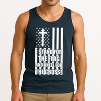 Stand For the Flag and Kneel for the Cross USA Flag Tank Top