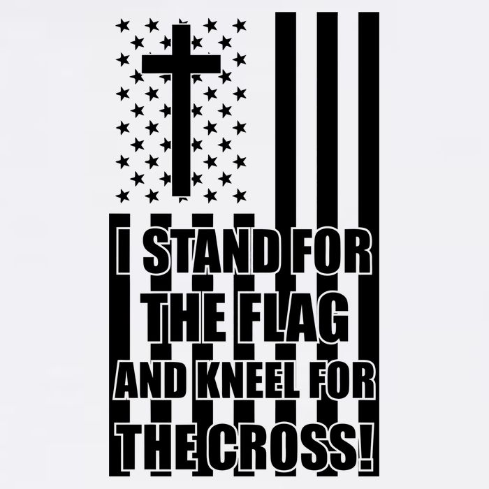 Stand For the Flag and Kneel for the Cross USA Flag Garment-Dyed Sweatshirt