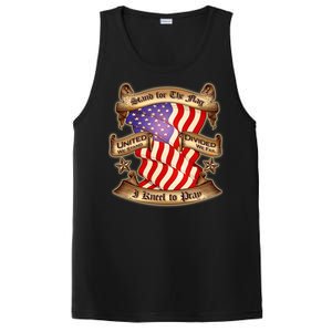 Stand For The Flag I Kneel To Pray United We Stand Divided We Fail PosiCharge Competitor Tank