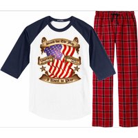 Stand For The Flag I Kneel To Pray United We Stand Divided We Fail Raglan Sleeve Pajama Set