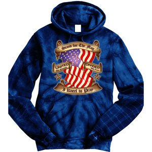 Stand For The Flag I Kneel To Pray United We Stand Divided We Fail Tie Dye Hoodie