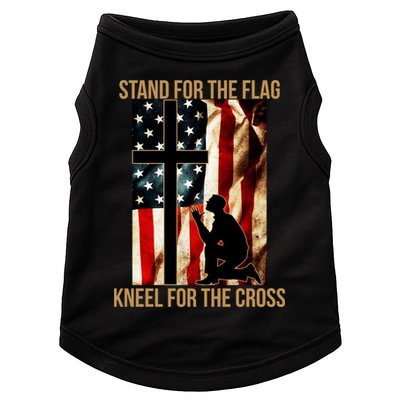Stand For the Flag Kneel for the Cross Doggie Tank