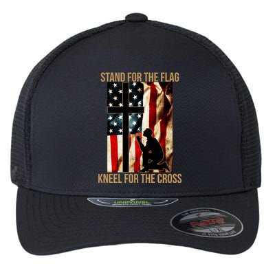 Stand For the Flag Kneel for the Cross Flexfit Unipanel Trucker Cap