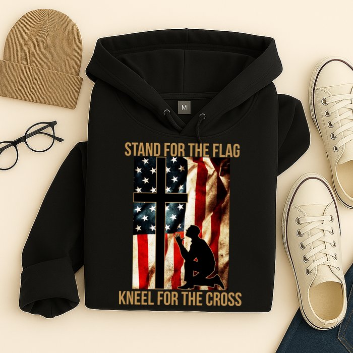 Stand For the Flag Kneel for the Cross Hoodie