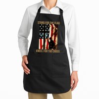 Stand For the Flag Kneel for the Cross Apron