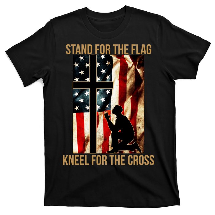 Stand For the Flag Kneel for the Cross T-Shirt