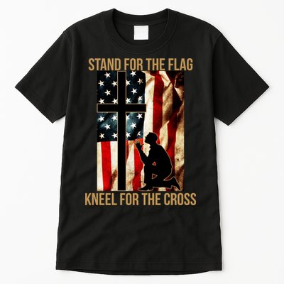 Stand For the Flag Kneel for the Cross Tall T-Shirt