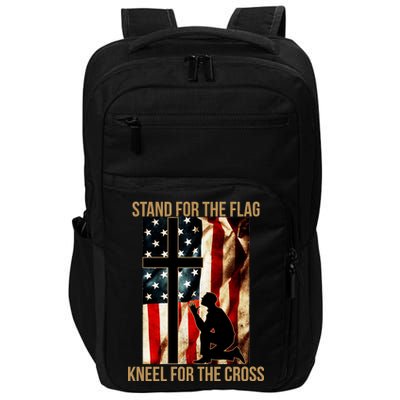 Stand For the Flag Kneel for the Cross Impact Tech Backpack