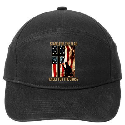 Stand For the Flag Kneel for the Cross 7-Panel Snapback Hat