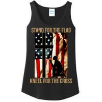 Stand For the Flag Kneel for the Cross Ladies Essential Tank