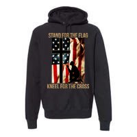 Stand For the Flag Kneel for the Cross Premium Hoodie