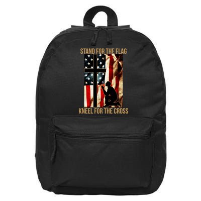 Stand For the Flag Kneel for the Cross 16 in Basic Backpack