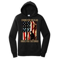 Stand For the Flag Kneel for the Cross Women's Pullover Hoodie