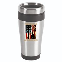 Stand For the Flag Kneel for the Cross 16oz Travel Tumbler