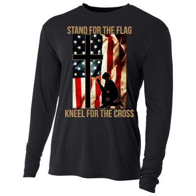 Stand For the Flag Kneel for the Cross Cooling Performance Long Sleeve Crew