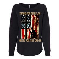 Stand For the Flag Kneel for the Cross Womens California Wash Sweatshirt