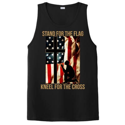 Stand For the Flag Kneel for the Cross PosiCharge Competitor Tank