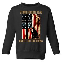 Stand For the Flag Kneel for the Cross Toddler Sweatshirt