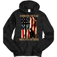 Stand For the Flag Kneel for the Cross Tie Dye Hoodie