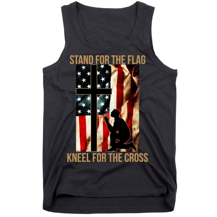 Stand For the Flag Kneel for the Cross Tank Top