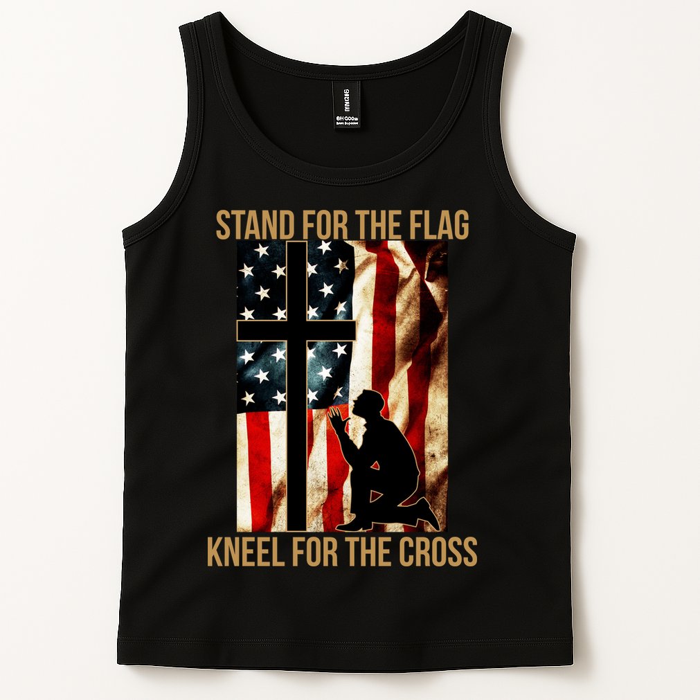 Stand For the Flag Kneel for the Cross Tank Top