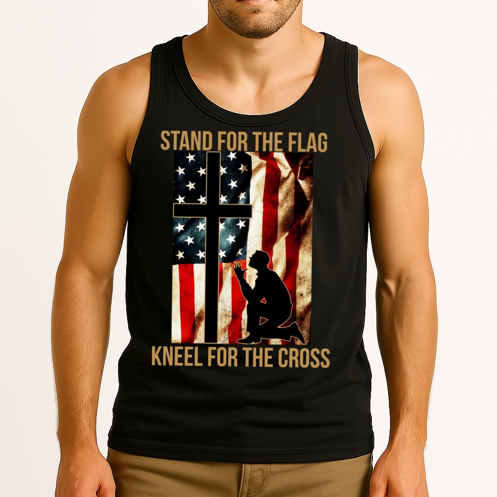 Stand For the Flag Kneel for the Cross Tank Top