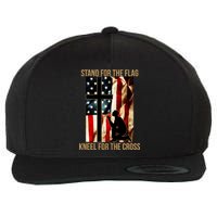 Stand For the Flag Kneel for the Cross Wool Snapback Cap