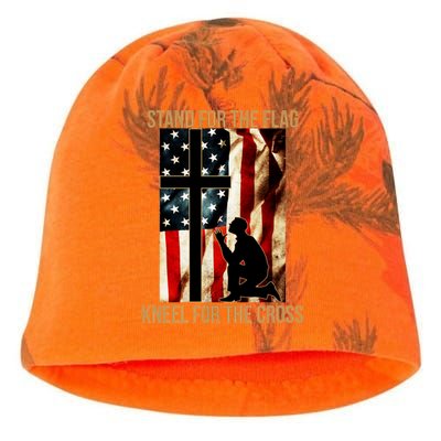 Stand For the Flag Kneel for the Cross Kati - Camo Knit Beanie