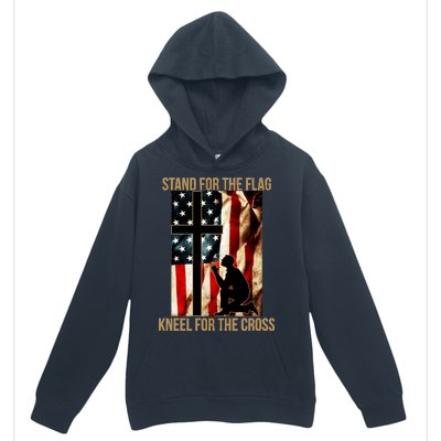 Stand For the Flag Kneel for the Cross Urban Pullover Hoodie