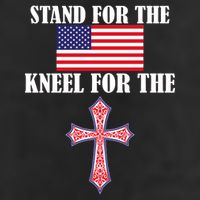 Stand For the Flag Kneel For the Cross National Anthem Cool Comfort Performance Bucket Hat
