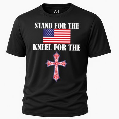 Stand For the Flag Kneel For the Cross National Anthem Performance Shirt