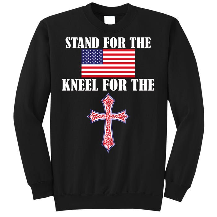 Stand For the Flag Kneel For the Cross National Anthem Sweatshirt