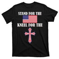 Stand For the Flag Kneel For the Cross National Anthem T-Shirt