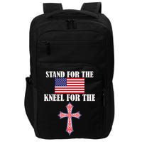 Stand For the Flag Kneel For the Cross National Anthem Impact Tech Backpack