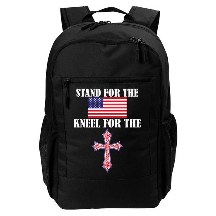 Stand For the Flag Kneel For the Cross National Anthem Daily Commute Backpack