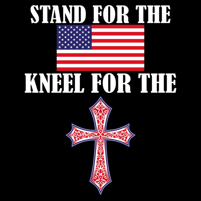 Stand For the Flag Kneel For the Cross National Anthem Daily Commute Backpack