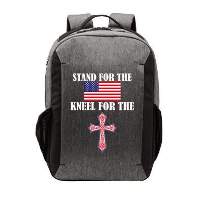 Stand For the Flag Kneel For the Cross National Anthem Vector Backpack