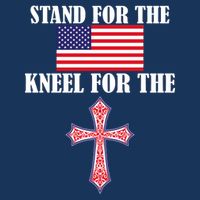 Stand For the Flag Kneel For the Cross National Anthem Infant Baby Jersey Bodysuit