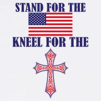 Stand For the Flag Kneel For the Cross National Anthem Garment-Dyed Sweatshirt