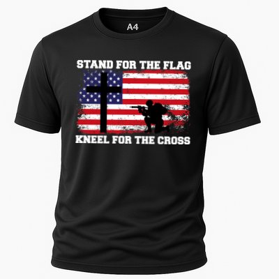 Stand For the Flag Kneel for the Cross USA Army Performance Shirt