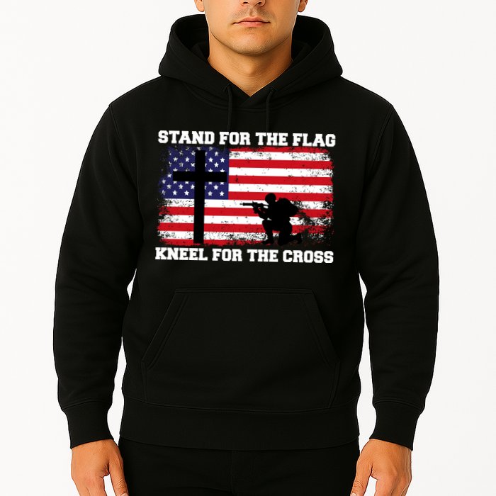 Stand For the Flag Kneel for the Cross USA Army Hoodie