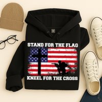 Stand For the Flag Kneel for the Cross USA Army Hoodie