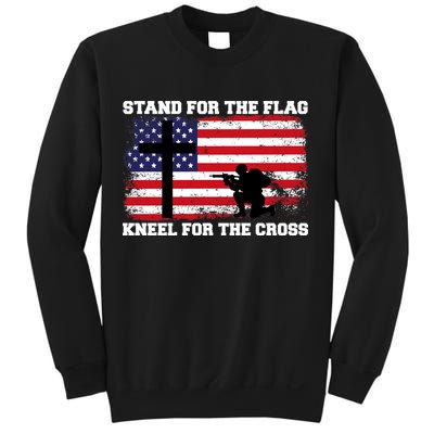 Stand For the Flag Kneel for the Cross USA Army Sweatshirt