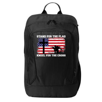 Stand For the Flag Kneel for the Cross USA Army City Backpack